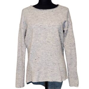Simply Vera - Vera Wang Women's Gray Speckled Sweater High-low hem Size XS